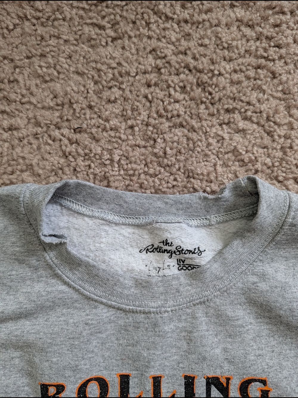 Rolling Stones Womens Gray Tennessee Volunteers College Seal Sweatshirt Small - Picture 11 of 15